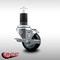 Service Caster 3'' SS Black Poly Swivel 1-5/8'' Expanding Stem Caster with Brake SCC-SSEX20S314-PPUB-BLK-TLB-158 - alternate 2